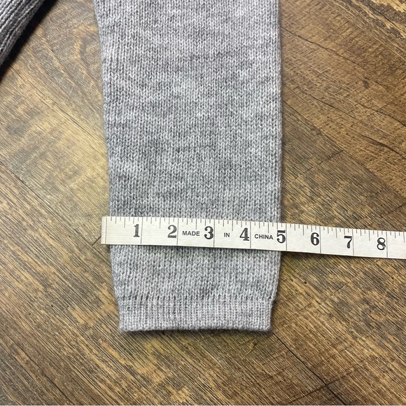 American South Side Gray 100% Alpaca Wool Open Cardigan Sweater Women's Medium - Picture 7 of 10